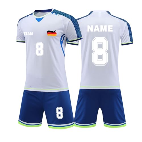 Genérico Camiseta Personalizada Niño con Nombre y Número, Camisetas de Fútbol Personalizadas a Medida, Equipacion Futbol Niño Unica, Camiseta Futbol Diseño Exclusivo y Camisetas de Futbols Baratas