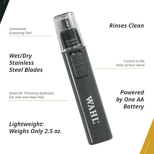 image for Wahl Professional Nose Trimmer Cordless Battery Operated Stainless Ste