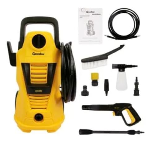 Electric Pressure Washer 1400W – High Power Jet Wash with Accessories Kit, Hose, Spray Gun & Foam Bottle – Ideal for Car, Patio, Driveway Cleaning