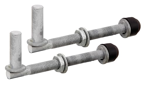 Alberts 410650 Skobel | para, do przykręcenia przelotowego, regulowany | ocynkowany ogniowo | średnica trzpienia 13 mm | długość 140 mm | gwint M12