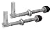 Produktbild Alberts 410650 Kloben | ein Paar, zum Durchschrauben, verstellbar | feuerverzinkt | Dornmaß Ø13 mm | Länge 140 mm | Gewinde M12
