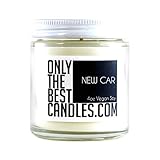 New Car Smell 4oz Candle | Glass Jar 4oz | Vegan Soy Wax | Handmade Small Business | Lasts 40+ Hours