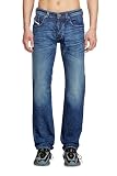 Diesel Herren Jeans Regular Larkee 1985, Dark Blue, Dunkelblau, 33W x 34L