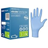MERCATOR Nitrylex Classic One by One 200 puderfreie Untersuchungshandschuhe, Größe S, 21811