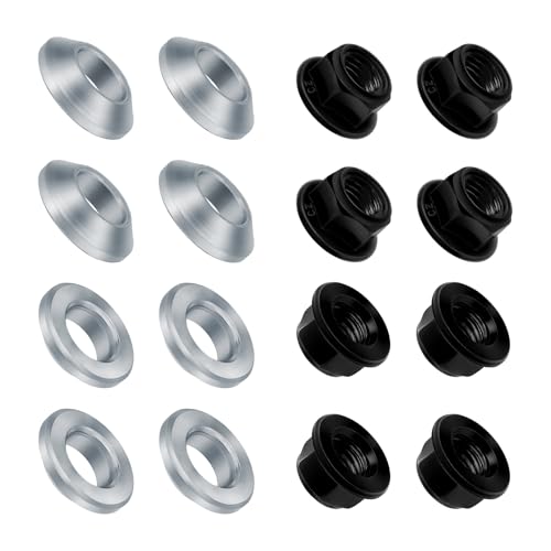 Image of 8pcs M10x1.25 Lug Nuts Flat Tapered for Yamaha Banshee 350 Raptor 350 Warrior 350 Grizzly 600 Raptor 660R for Honda ATC200X TRX250EX TRX400EX for Kawasaki Bayou 220 250 300 for Suzuki Kingquad