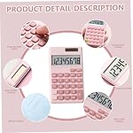 Small Mini Solar/Battery Powered Cute Pocket Standard Function Calculator, 2.7x4.5 Inches, ABS Plastic, Perfect for Office, Home, School