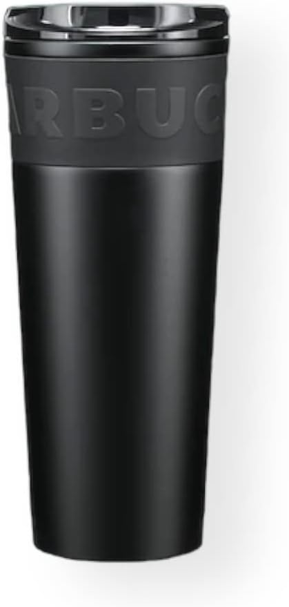 Starbucks Matte Black Stainless Steel Tumbler with Grip Grande 16 oz Hot Drinks Coffee Tea