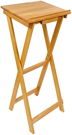 Portable Folding Lectern, Medium Oak Stained Solid Maple, 43 cbc-j6443