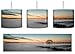 Produktbild Timmendorfer Strand bei Sonnenuntergang Schwarz/Weiß inkl. Lampenfassung E27, Lampe mit Motivdruck, Pendelleuchte - Durchmesser 30cm - Dekoration mit Licht
