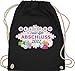 Shirtracer Abitur Abi & Abschluss 2022 Geschenke - Abschluss 2022 - Welcome to real life - Unisize - Schwarz - turnbeutel abschluss - WM110 - Turnbeutel und Stoffbeutel aus Baumwolle