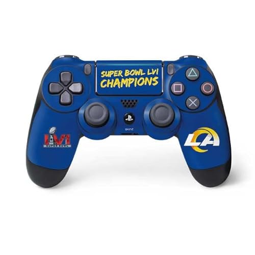 Skinit Decal Gaming Skin Compatible with PS4 Pro Slim Controller - Officially Licensed NFL Super Bowl LVI Champions Rams Design