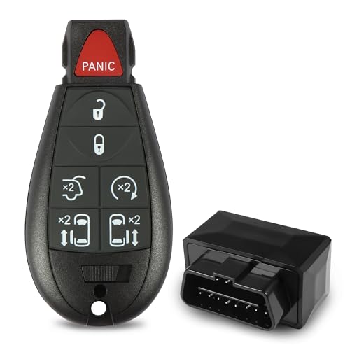 Keyless Entry Remote Key Fob OBD Tool for Dodge Grand Caravan Chrysler Town and Country 2008 2009 2010 2011 2012 2014 2014 2015 2016, FCC ID: M3N5WY78
