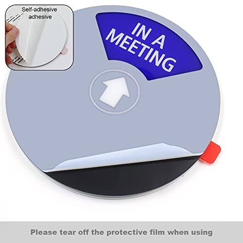 2 Stück 15,2 cm Konferenzschild für Büros, Datenschutzschild aus dem Büro, nicht stören, lustig, in einem Meeting-Schild für die Kabine
