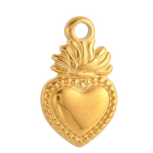 Breloques Coeur en Acier Inoxydable pour Fabrication Bijoux DIY