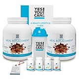 Yes You Can! Transformation Kit, Complete Meal Replacement and Supplement Kit, Meal Replacement with Protein, Vitamins and Minerals, Wellness Kit with Shaker and Nutrition Guide - (Chocolate)