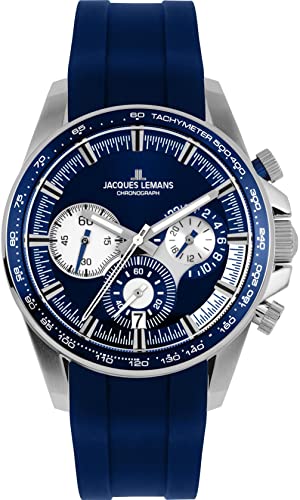 Jacques Lemans 1-2127B Chronographe Homme en Acier Noir