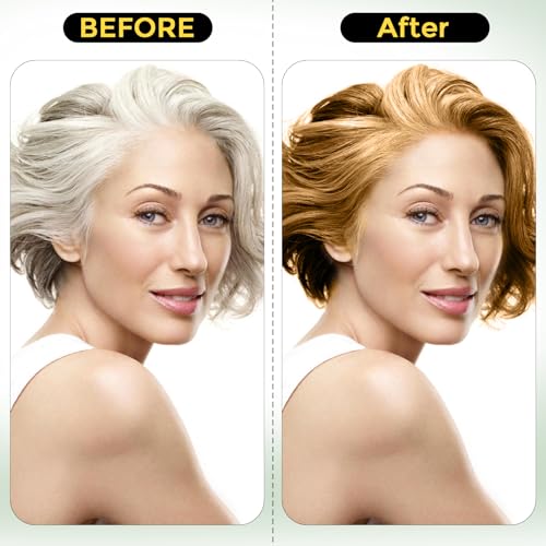 Hair Dye Shampoo 3 in 1 for Gray Hair, Herbal Ingredients Natural Shampoo Hair Dye for Women Men (Chestnut Brown)