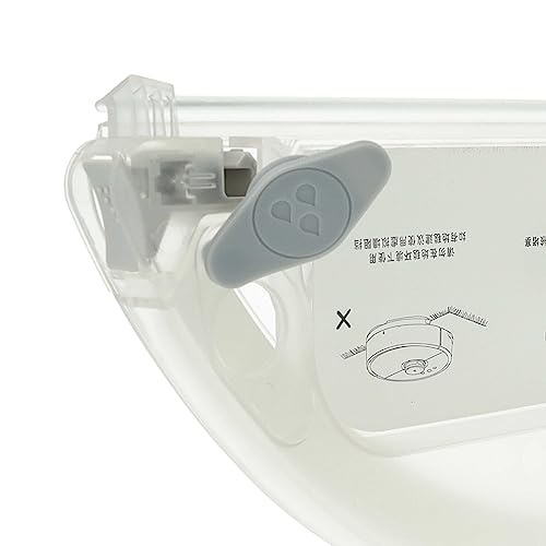 vhbw Bodenplatte Halterung kompatibel mit Xiaomi Roborock S6 Saugroboter, Roboterstaubsauger - Bodendeckel, Transparent