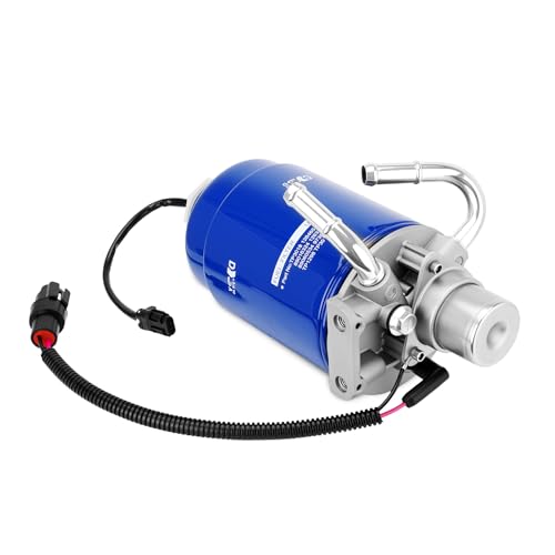 6.6L Duramax Fuel Filter Housing Assembly Compatible with 2004-2012 Chevy Silverado/GMC Sierra 2500HD/3500HD with Aluminum Head & Water Sensor, Replaces 12642623 TP3018 12639277 12639448 904-517