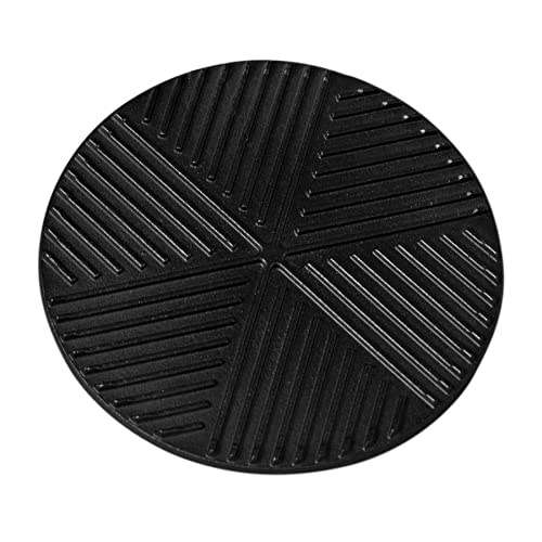 Cast Iron Grill Insert Pan - 7.5" Round Griddle Platte for BBQ, Stovetop and Oven Use by Generic - Used condition - US$16.90