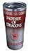 Tervis 1272325 HBO Game of Thrones - Mother of Dragons Insulated Travel Tumbler & Lid, 16 oz - Tritan, Silver