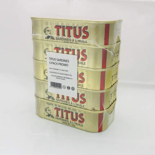 Titus Sardine In Oil 5 Pack (Vacuum Packed) #TOP2