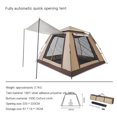 Carpa automática portátil para camping 2 personas miniatura 2