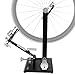 Wheel Truing Stand with Precision Dial Indicators Platform Bike Wheel Hub Display Stand with Tool Holder for Wheel Alignment and Disc Rotor Check