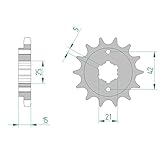 Ritzel bzw. Kettenritzel Stahl für Motorrad mit 16 Zähnen und für 530er Teilung. Technische Zeichnung bzw. Abbildung kann abweichende Zähnezahl haben und ist nur exemplarisch.