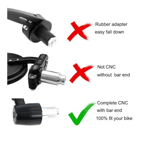 Espejos laterales manillar motocicleta para Ducati Monster 797 y 1100 7
