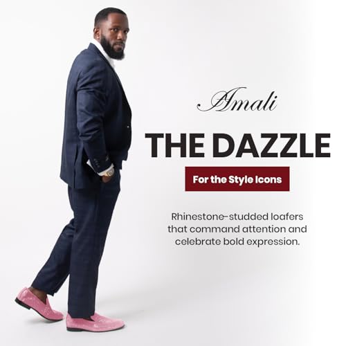Image of Amali Men's Embellished Velvet Tuxedo Loafers, Smoking Slippers | Velvet slip-on smoking slippers with embellished upper for tuxedos, weddings and formal occasions
