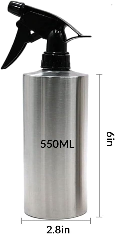 Personalized Sprayer Stainless Steel Hand Press Watering Can with Nozzle Laser Engraving Custom Text Logo Watertight and Corrosion Resistant (304 stainless steel)