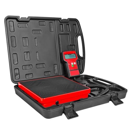 Refrigerant Scale 220 lbs with Case for HVAC Freon Charging