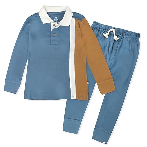 Image of HonestBaby unisex-baby Playwear Outfit Sets Tops and Bottoms 100% Organic Cotton for Baby and Toddler Boys, Unisex