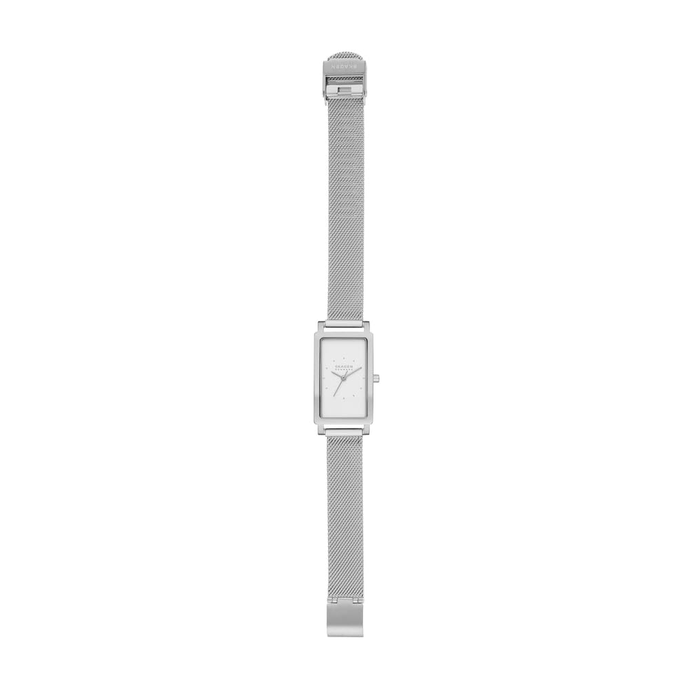 Skagen Hagen Watch for Women, Quartz Three Hand Movement with Stainless Steel or Leather Strap