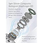 Kinboofi-in-Ear-MonitorKBEAR-Rosefinch-HeadphoneNoise-Cancellation-Earphone-with-5m-Silicon-Composite-Biological-Diaphragm-DD-Wired-Earbuds-with-4-core-OFC-Wire-Cable-Brown-with-Microphone