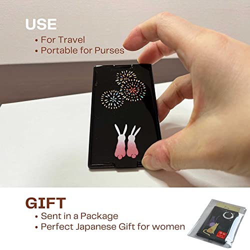 IZ JAPAN Lacquered Maki-e Pocket Mirror #TOP15