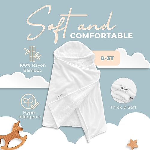 Image of Hooded Towels, Cloudy Soft Bath Towel for Newborn /Toddler, Breathable and Imported, 0T to 3T