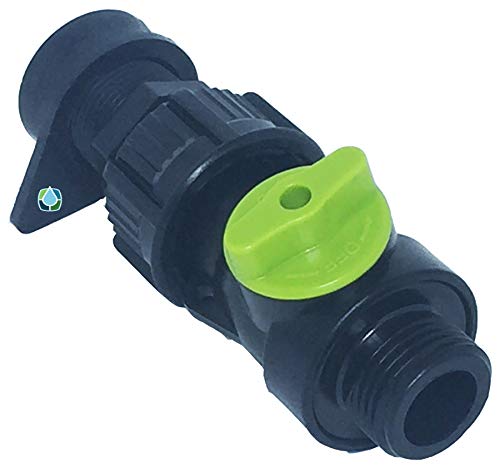 Shut Off Valve, Plastic, Rain Barrel, EarthMinded, EarthMark (1/4 Turn Full Flow)