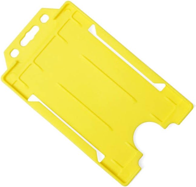 identity2u Vertical Portrait ID Card Badge Holder - Yellow