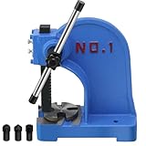 Arbor Press 1 Ton,Manual Desktop Punch Press Machine,5.5' Work Height,Manual Arbor Press Cast Iron Body,for Punching, Bending and Other Pressing Applications