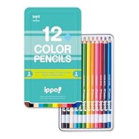 Amazon | トンボ鉛筆 色鉛筆 12色 小学生 ippo! (スライド式の缶
