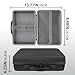 co2CREA Hard Travel Case Replacement for Canon PIXMA TR160 / TR150 / iP110 Wireless Portable Printer (Black Case + Inner Grey)