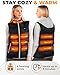 Foxelli Women’s Lightweight Heated Vest with Battery Pack