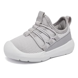 MORENDL Toddler Sneakers Infant Baby Walking Shoes Girl Boy Tennis Lightweight Slip On Shoes