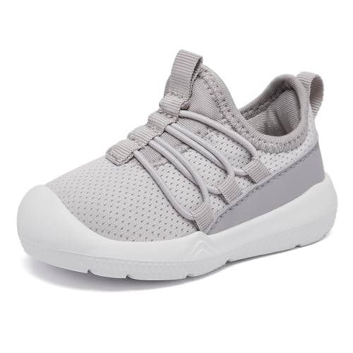 MORENDL Toddler Sneakers Infant Baby Walking Shoes Girl Boy Tennis Lightweight Slip On Shoes