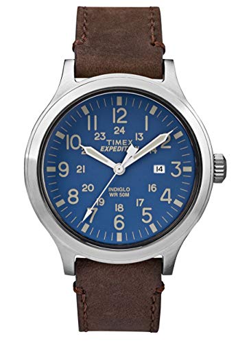 TIMEX - Expedition Scout 43 Men Leather Brown Watch - TW4B06400