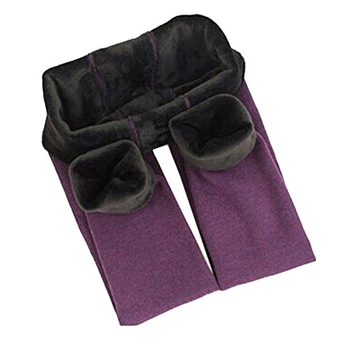 Yodensity niña invierno Leggings elástico cálido grueso mallas para 4  12 años