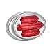 Maxxima M36180R Red LED Mini Oval Clearance Marker Light with Stainless Steel Bezel