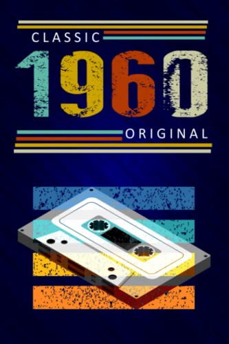 Birthday, Classic of 1960 Original - Gifts For Women And Men: 1960 Birthday Gifts Idea - Retro Vntage Birthday Notebook 120S Style